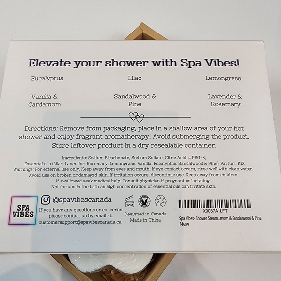Spa Shower Steamer Organic Vegan Dye Free Long Lasting Scent Sealed Package - Picture 3 of 10